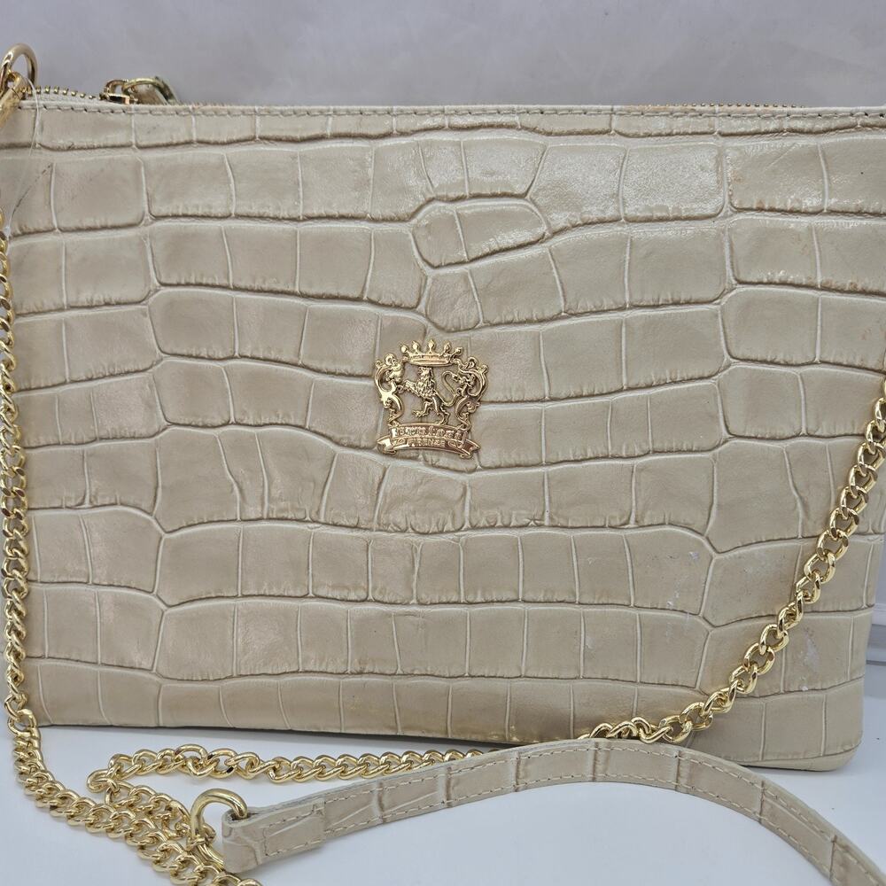 Pratesi Rufina K253/28 Woman Bag Italian Leather King White Textured Mobwife NWT
